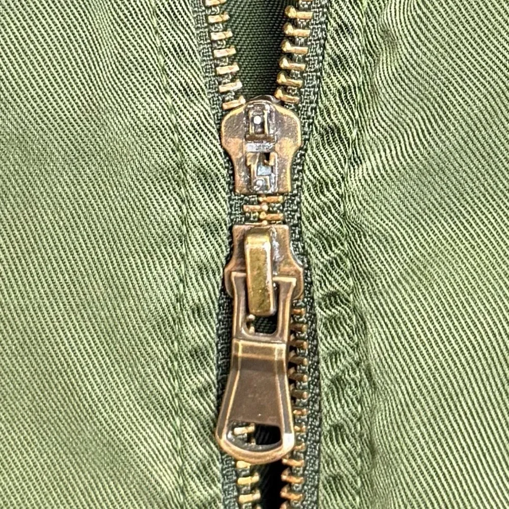 Three dots Olive Green Women's Twill Utility Jacket size S